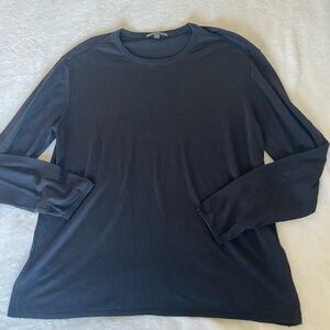 John Varvatos Black Cotton Sweater Shirt Long Sleeve